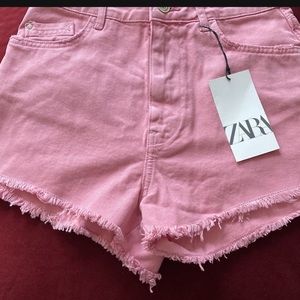 Pink Zara shorts
